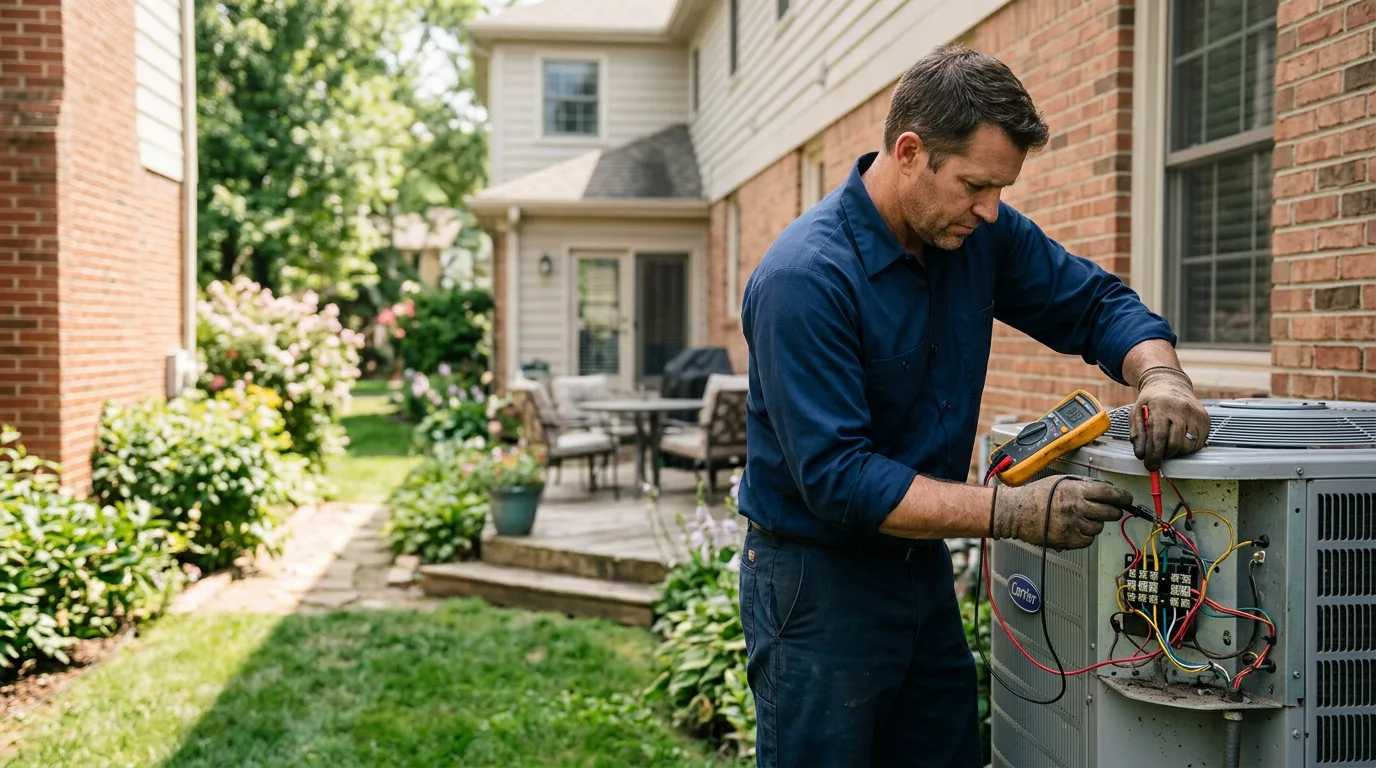 HVAC technician working near Edgewood, TX